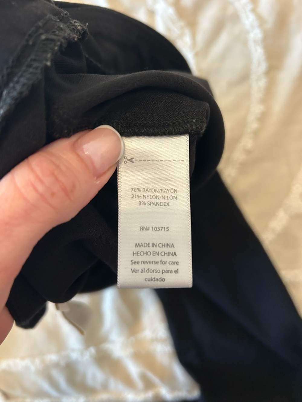 Zac & Rachel Black Cropped Pants with Side Button Detail - Picture 6 of 8